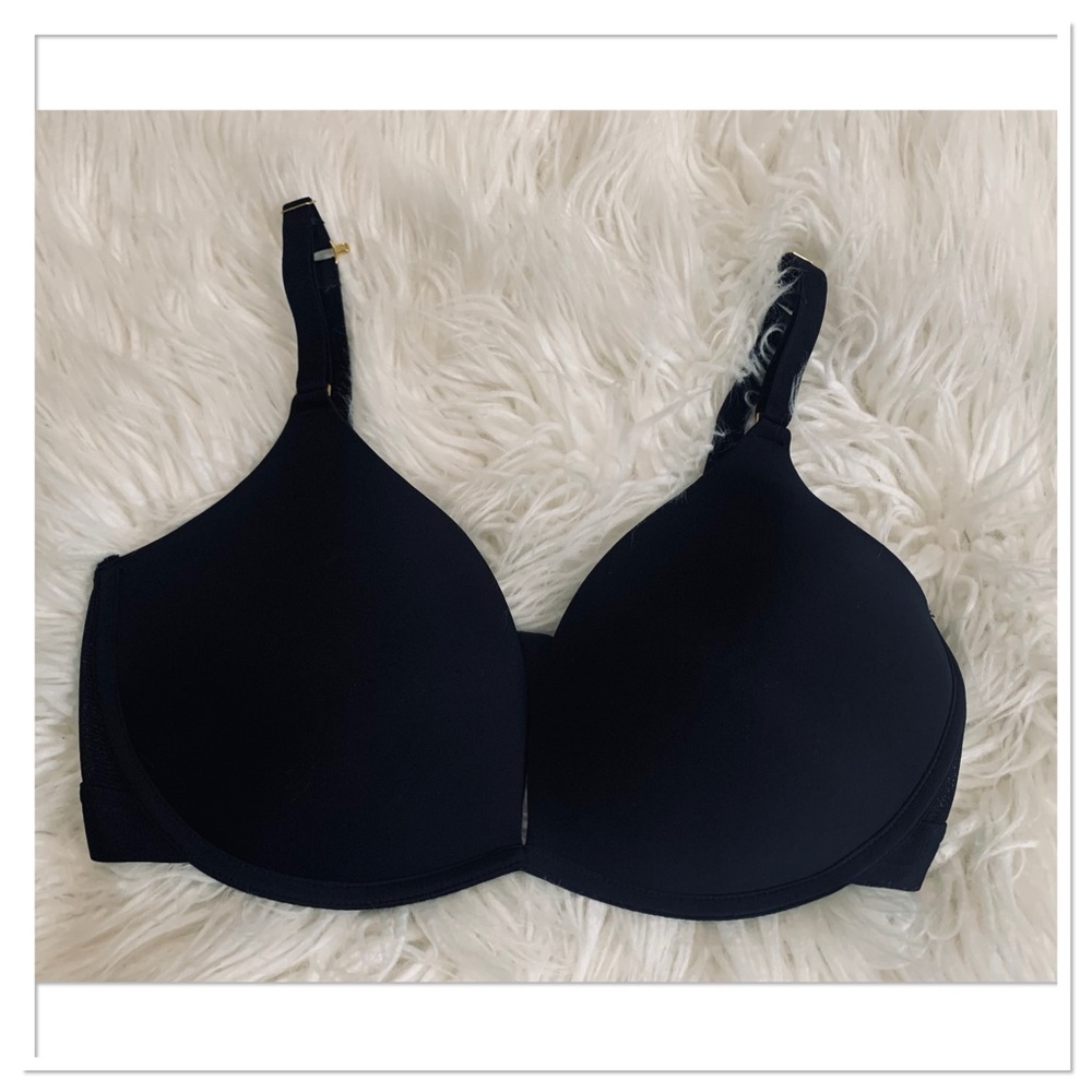 Lively Deep V No Wire Push Up Bra Black Size 36DDD